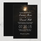 Maan boven de Zee Huwelijk Kaart (Voorkant / Achterkant)