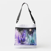 "Maan boven IJsland" Crossbody Tas (Achterkant)