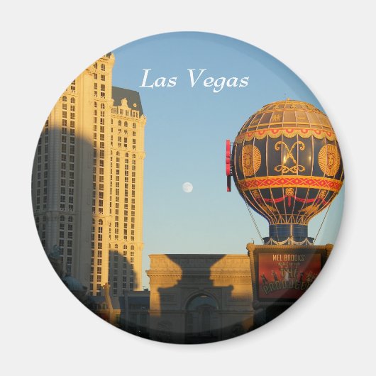 Maan boven Las Vegas Magnet (Voorkant)