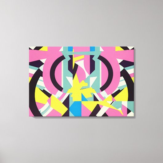 Maan boven mijn Memphis Canvas Afdruk (Voorkant)