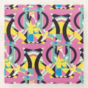 Maan boven mijn Memphis Glazen Onderzetter