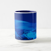 Maan boven Mt. Everest Tibet, China Mok (Midden)