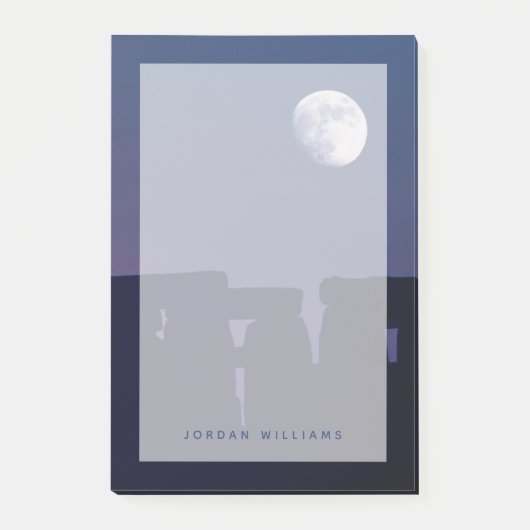 Maan boven Stonehenge | Wiltshire, Engeland Post-it® Notes (Voorkant)