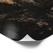 Maan boven Sylvan Lake Rocks Perfect Poster (Hoek)