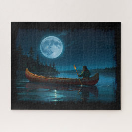 Maan boven Vancouver Island en Kano Legpuzzel