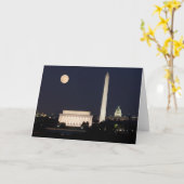Maan boven Washington DC Kaart (Gele Bloem)
