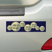  maan bumpersticker (Op auto)