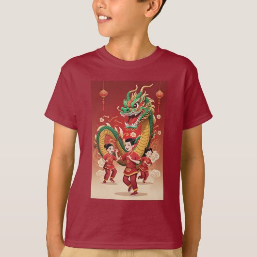 Maan Chinees Nieuwjaar 2024 Jaar van de Draak T-shirt (Voorkant)