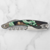 Maan Chinees Nieuwjaar Slang Monogram Verjaardag C Kurkentrekker (Achterkant)