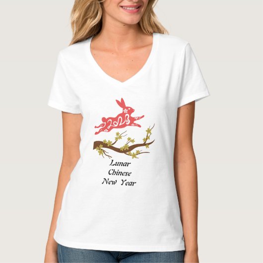 Maan Chinees Nieuwjaar  T-shirt (Voorkant)