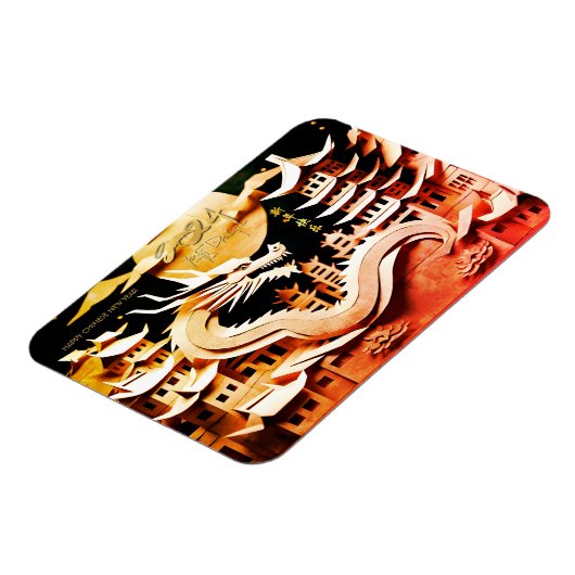 Maan Chinees Nieuwjaar van de Draak 2024 FPM2 Magneet (Linkerzijde)