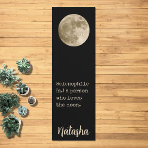 Maan Citaat Hemels Spiritueel Ruimte Aangepaste Na Yogamat