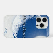 Maan dagboek iPhone hoesje (Achterkant horizontaal)