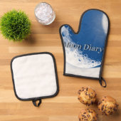 Maan dagboek ovenwant & pannenlap set (Top down)