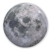 Maan Deurknop Kastgreep Keramische Knop (Voorkant)