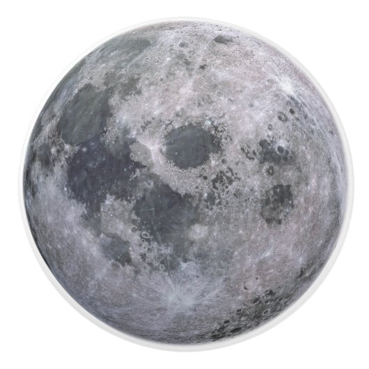 Maan Deurknop Kastgreep Keramische Knop (Voorkant)