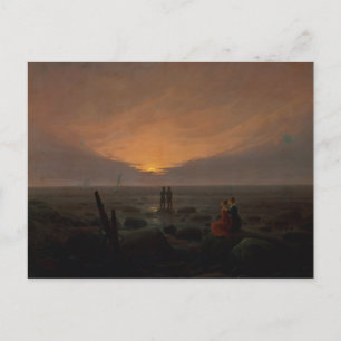 Maan die over Zee, 1821 toenemen Briefkaart