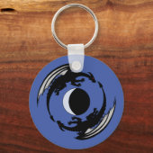 Maan Draken Fantasy Ontwerp Sleutelhanger (Achterkant)