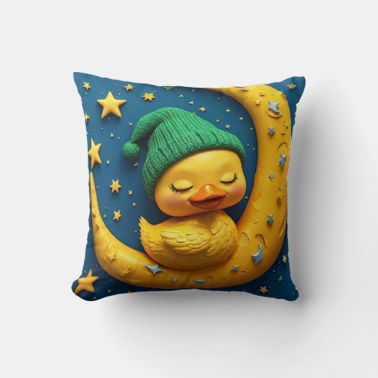 ✨ Maan eend slaapkamersieraden voor baby meisjes � Kussen (Voorkant)