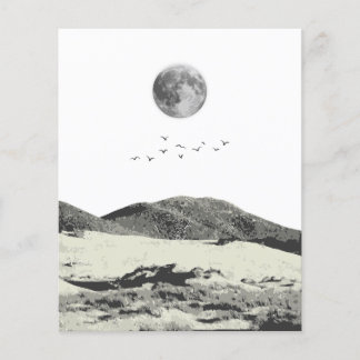 Maan- en bergwandkunst flyer