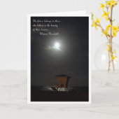 maan en cabana en citaatkaart kaart (Gele Bloem)