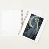 Maan en dame ontwerpnotitieboek planner (Display)
