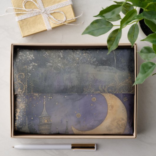 MAAN EN KASTEEL DECOUPAGE TISSUEPAPIER (Geschenk)