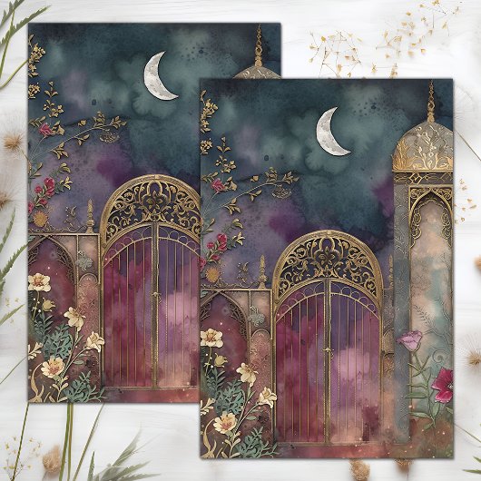 MAAN EN KASTEEL DECOUPAGE VELLIJN PAPER TISSUEPAPIER