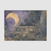 MAAN EN KASTEEL DECOUPAGE VLOEIPAPIER TISSUEPAPIER (Voorkant)