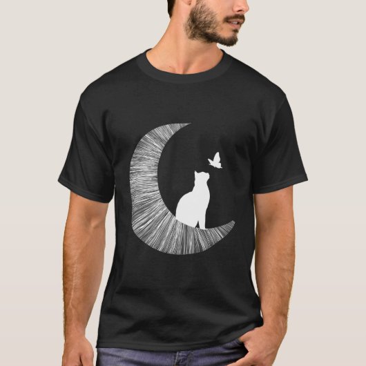 Maan en Kat T-shirt (Voorkant)