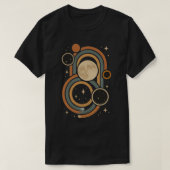 Maan en kunstwerk donker t-shirt (Design voorkant)