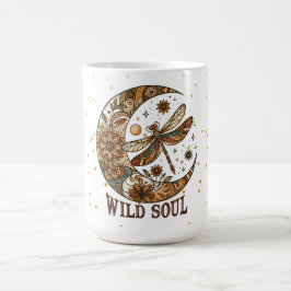 Maan en libel koffiemok