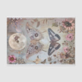 MAAN EN MOT DECOUPAGE VLOEIPAPIER TISSUEPAPIER (Voorkant)