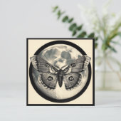 Maan en Moth  Illustratie Kaart (Staand voorkant)