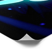 Maan en Panther Holografisch Neon Kleurrijk | Poster (Hoek)