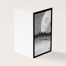 Maan en Planeet - Zwart Kaart