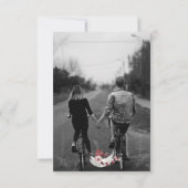 Maan En Raaf Watercolor Trouw Save The Date Kaart (Achterkant)