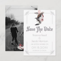 Maan- en ravenvrouw Watercolor bruiloft Bewaar de 