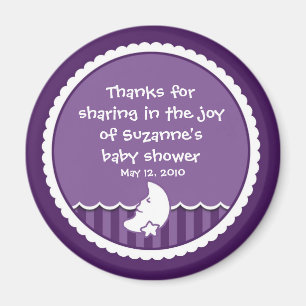 Maan en Ster (donker paarse) Magneet