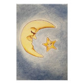 Maan- en sterprint perfect poster (Voorkant)