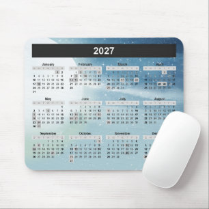 Maan en Sterren 2027 Kalender Muismat
