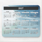 Maan en Sterren 2027 Kalender Muismat (Voorkant)