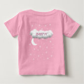 maan en sterren baby T-Shirt (Achterkant)