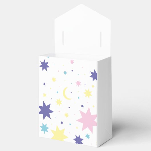 Maan en sterren. bedankdoosjes (Geopend)