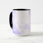Maan en sterren blauwe mok (Voorkant links)