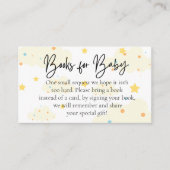 Maan en Sterren Boeken Voor Baby Informatiekaartje (Voorkant)