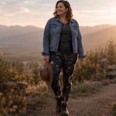 Maan en Sterren Boho Astrologie Leggings