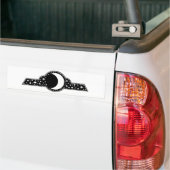 Maan en Sterren Bumpersticker (Op Truck)