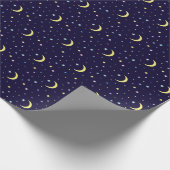Maan en sterren. cadeaupapier (Hoek)