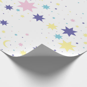 Maan en sterren. cadeaupapier